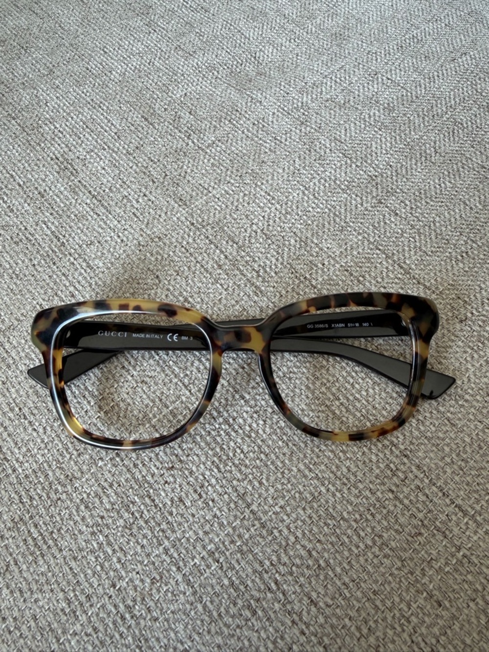 Authentic Gucci Frame GG3586/S X1ABN Tortoise Frames Brown - Picture 8 of 9